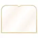 Scotts Square Light Champagne and Gold Rectangular Dresser Mirror