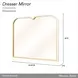 Scotts Square Light Champagne Rectangular Wall Mirror