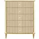 Scotts Square Light Champagne 5 Drawer Chest