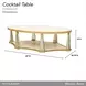 Scotts Square Light Champagne Oval Cocktail Table