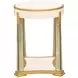 Scotts Square Light Champagne Oval End Table