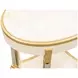 Scotts Square Light Champagne Oval End Table