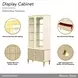 Scotts Square Light Champagne 2 Door Display Cabinet