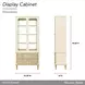 Scotts Square Light Champagne 2 Door Display Cabinet