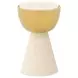 Scotts Square Light Champagne and Gold Round Stone Top Chairside Table