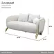 Scotts Square Cornsilk 74" Loveseat