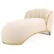 Scotts Square Cornsilk 73" Chaise with Pillows