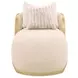 Scotts Square Cornsilk 73" Chaise with Pillows