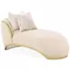 Scotts Square Cornsilk 73" Chaise with Pillows