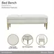 Scotts Square Cornsilk Upholstered 56" Accent Bench