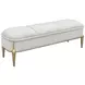 Scotts Square Cornsilk Upholstered 56" Accent Bench