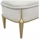 Scotts Square Cornsilk Upholstered 56" Accent Bench