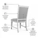 Point Breeze Gray Performance Fabric Upholstered Side Chair Set of 2