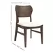 West End Ivory and Saddle Brown Upholstered Side Chair Set of 2