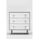Saige Weathered White and Gray 3 Drawer Accent Chest
