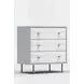 Saige Weathered White and Gray 3 Drawer Accent Chest