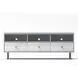 Saige Weathered White and Gray 64" TV Stand