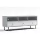 Saige Weathered White and Gray 64" TV Stand