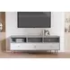 Saige Weathered White and Gray 64" TV Stand