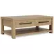 Davie Pale Oak Rectangular Cocktail Table
