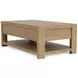Davie Pale Oak Rectangular Cocktail Table