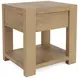 Davie Pale Oak Rectangular End Table