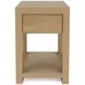 Davie Pale Oak Rectangular Chairside Table