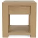 Davie Pale Oak Rectangular Chairside Table
