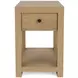 Davie Pale Oak Rectangular Chairside Table