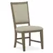 Paxton Place Baja Fog Upholstered Side Chair Set of 2