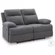 Yarrow Lane Charcoal Reclining Loveseat