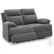 Yarrow Lane Charcoal Reclining Loveseat