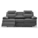 Yarrow Lane Charcoal Reclining Sofa with Drop Down Table