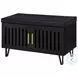 Brixton Black Entryway Shoe Storage Bench