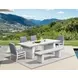 Nash Outdoor Dining Blue Upholstered Outdoor Side Chair Set of 2