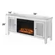 Noralie Silver 59" TV Stand with Fireplace