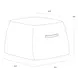 Ashford Tobacco Tan Upholstered Square Ottoman