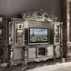 Versailles Antique Platinum 118" Entertainment Center with LED
