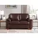 Ironvale Chestnut Leather 62" Loveseat