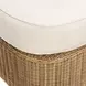 Axel Cream Performance Fabric Upholstered Outdoor Square Ottoman