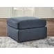 Modmax Ink Performance Fabric Upholstered Square Accent Ottoman