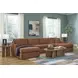 Modmax Spice Performance Fabric 4 Piece Modular Double Storage Chaise Sectional