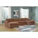 Modmax Spice Performance Fabric 4 Piece Modular Double Storage Chaise Sectional