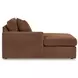 Modmax Spice Performance Fabric 6 Piece Modular Sectional with LAF Chaise and Storage Console