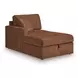 Modmax Spice Performance Fabric 4 Piece Modular Double Storage Chaise Sectional