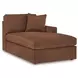 Modmax Spice Performance Fabric 8 Piece Modular Double Chaise Sectional with Audio and Storage Consoles