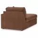 Modmax Spice Performance Fabric 8 Piece Modular Double Chaise Sectional with Audio and Storage Consoles