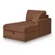 Modmax Spice Performance Fabric 4 Piece Modular Double Storage Chaise Sectional