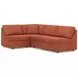 Modmax Spice Performance Fabric 4 Piece Modular Sectional with Armless Chairs