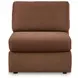 Modmax Spice Performance Fabric 6 Piece Modular Sectional with LAF Chaise and Storage Console